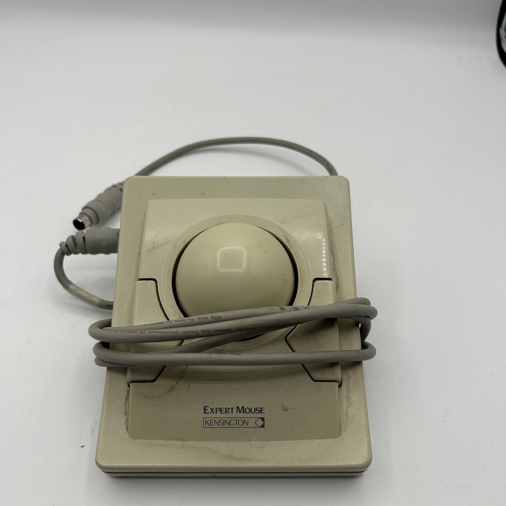 Kensington Expert Mouse Trackball Version 2.0 Vintage Computer Peripheral Beige
